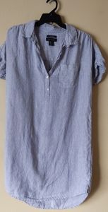 Tahari Linen Shirt Dress